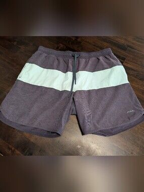 Minnow Swim Shorts, Men's Large, Purple/Mint
